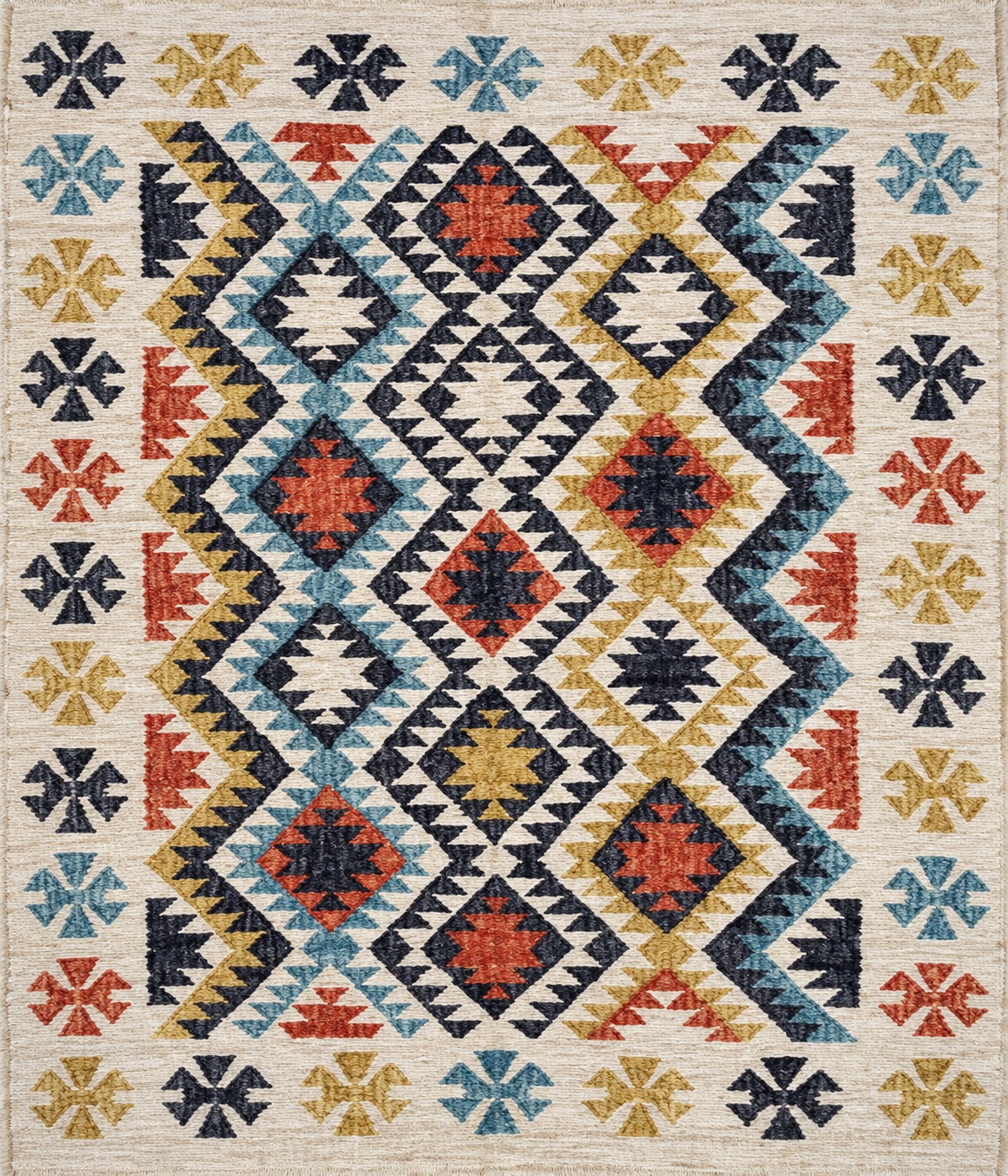 Hand Woven rug from Alfombra India